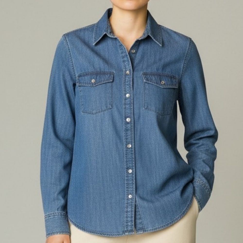 Banana Republic Blue Denim Button Down Shirt